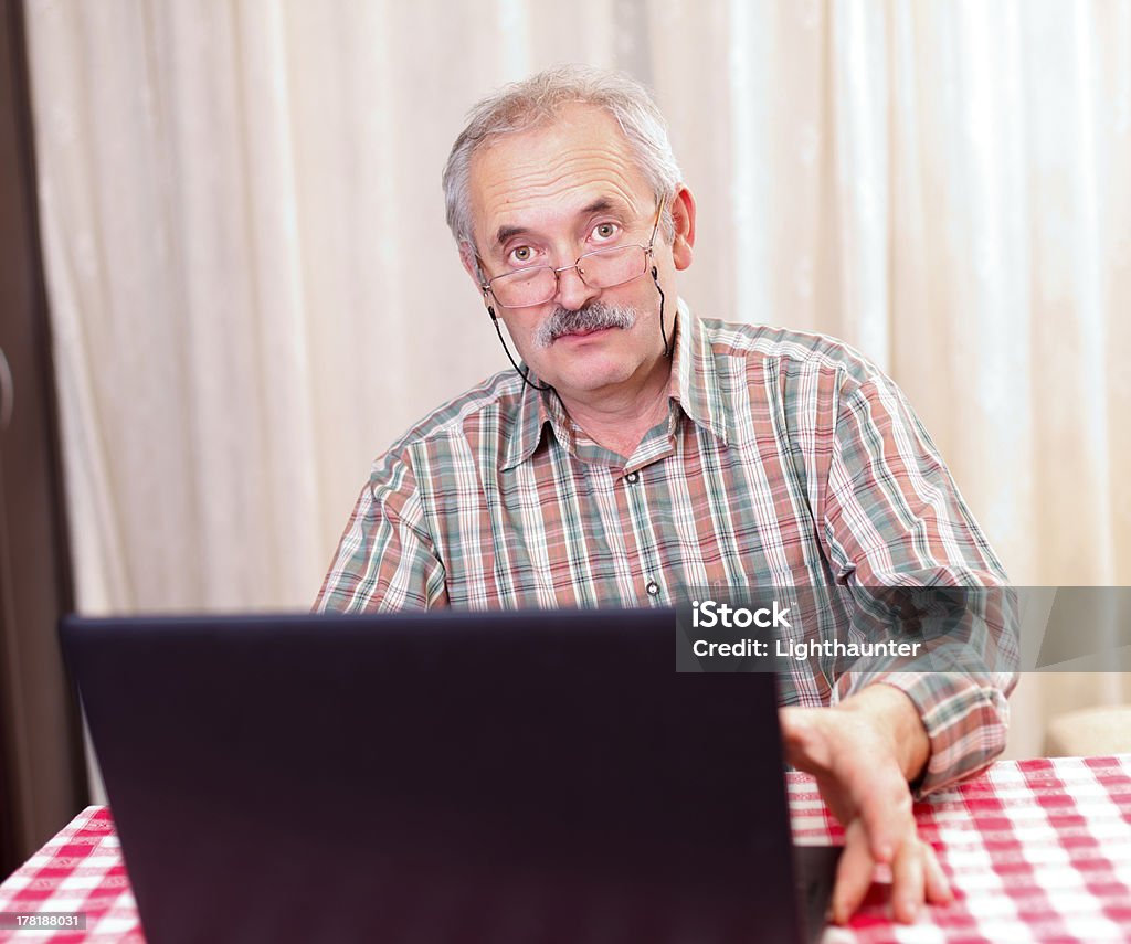 Old Man Using Technology Stock Photo - Download Image Now - Active ...