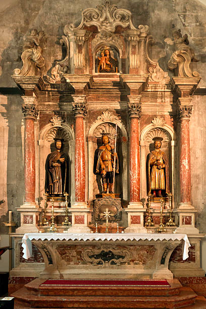 istock Altar of St. Marks Cathedral, Korcula, Croatia 178189939