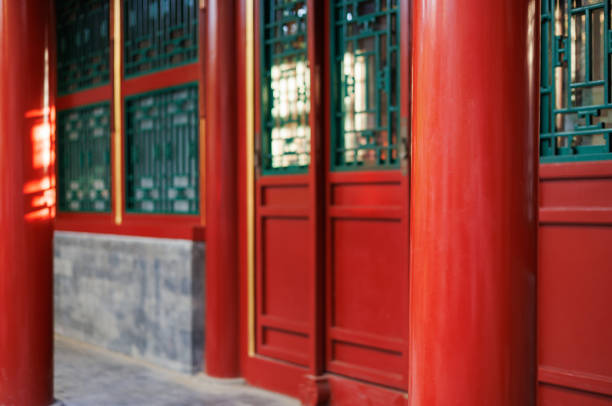 chinese classical architecture background - vibrant color new traditional culture saturated color 뉴스 사진 이미지