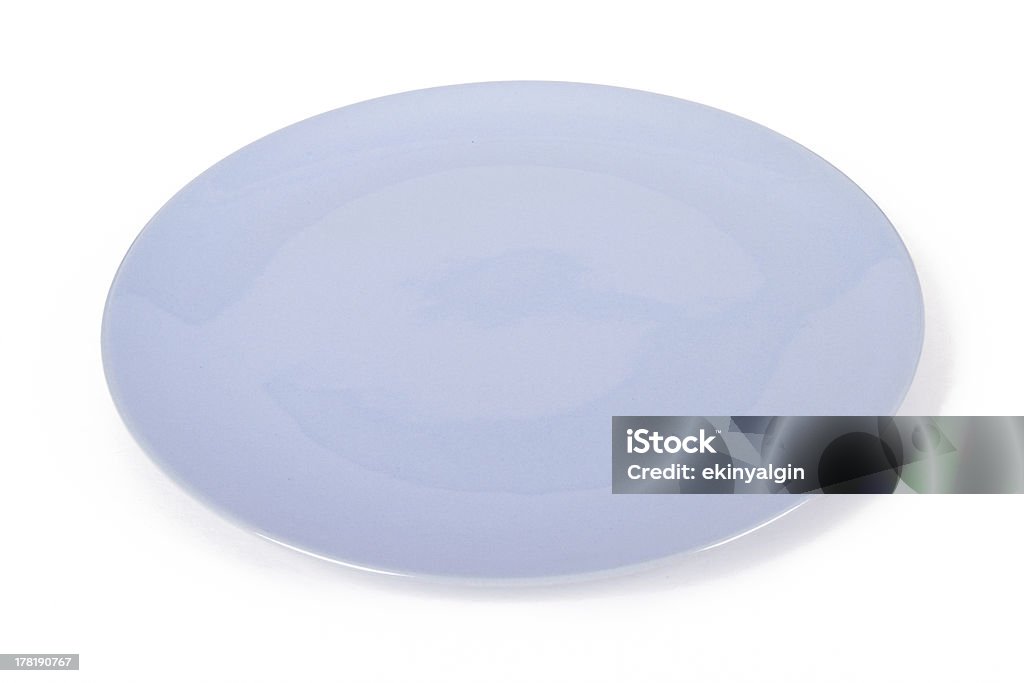 Blu Plate - Foto stock royalty-free di Bianco