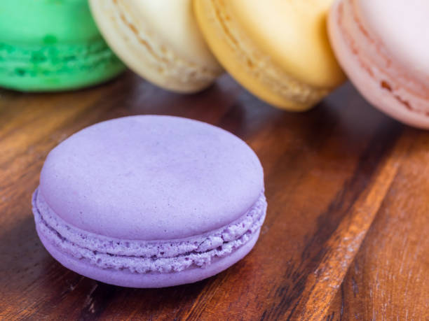 istock colorful macaroon on a wooden tray 1781933347