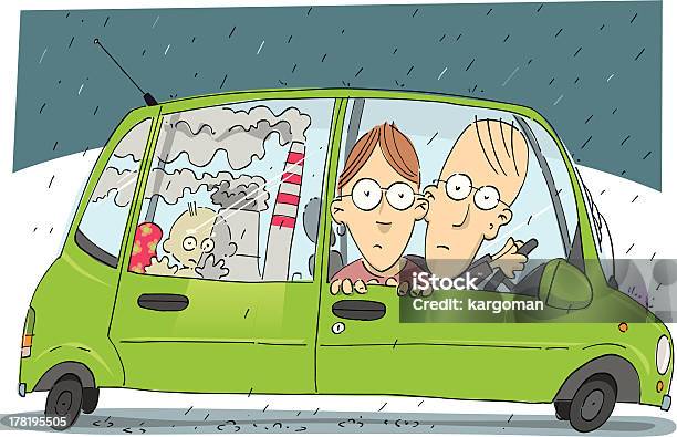 City Pollution Stock Illustration - Download Image Now - Air Pollution, Car, Child