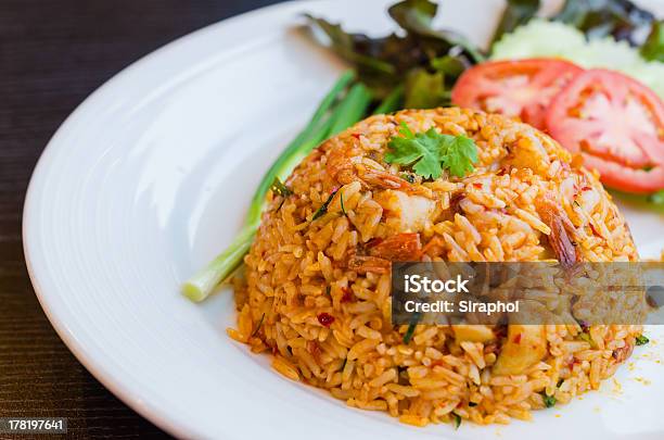 Fried Rice Stock Photo - Download Image Now - Asia, Backgrounds, Basil