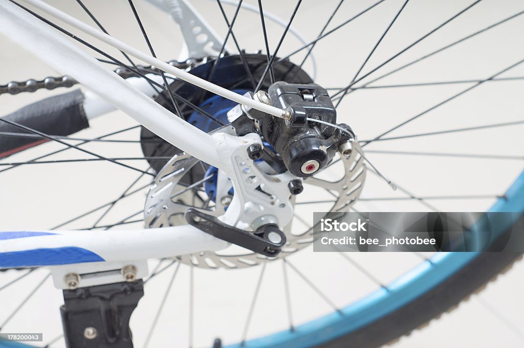 Bicycle transmission Bicycles Rear Drive System - closeup flywheel and transmission Bicycle Stock Photo