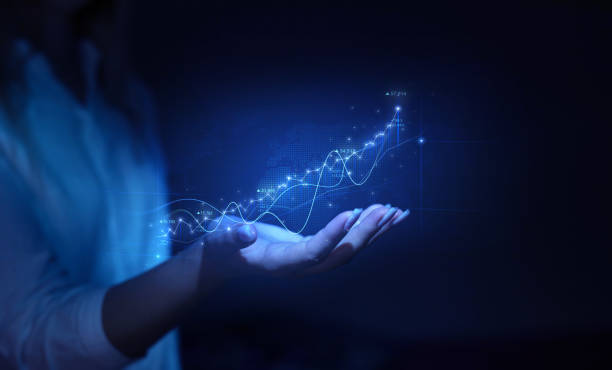 istock Growth graph and investment analysis. Presentation financial marketing graph on development and profit stock market.Concept of business growth, profit, development and success. 1782021735