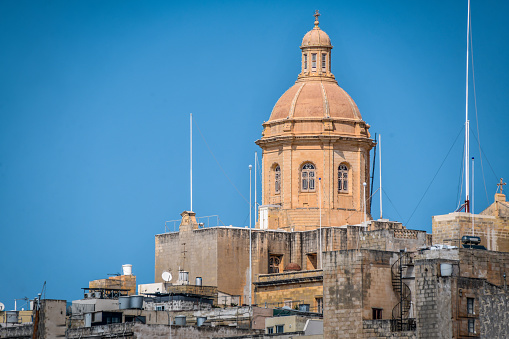 St. Lawrence's Catholic Church Dome In Birgu, Malta