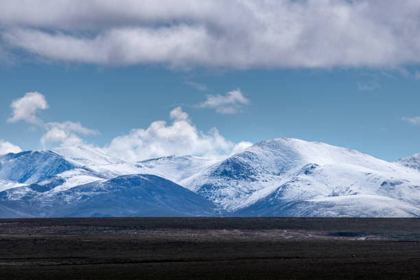 istock Plateau Snow Mountains and Meadows Under Blue Sky and White Clouds 1782029156