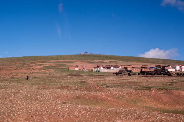 istock Villages and red soil on a clear plateau 1782033827
