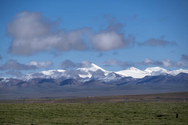 istock Plateau Snow mountain landform and grassland 1782034419