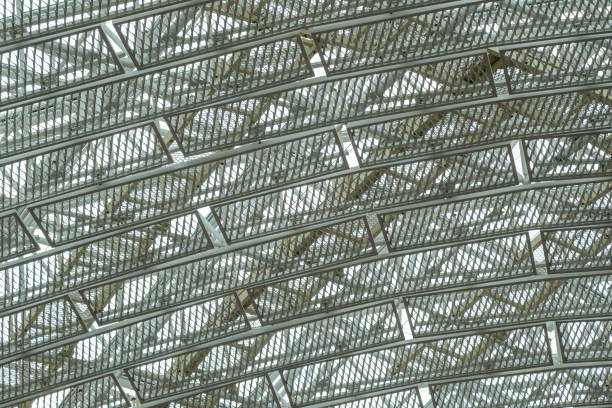 Close up detail of skylight structure