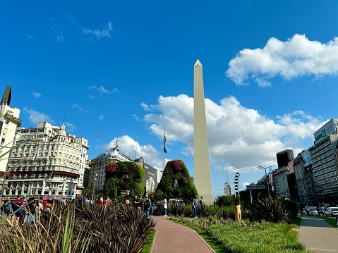 Obelisk (Obelisco) is a monument in the downtown of Buenos Aires, Argentina. It's a tourist spot.