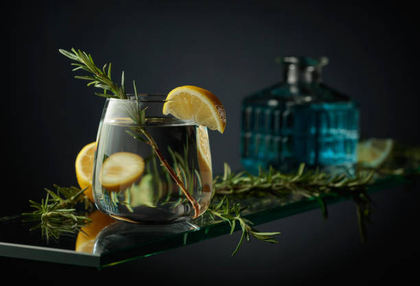 istock Cold refreshing drink with lemon and rosemary. 1782164234