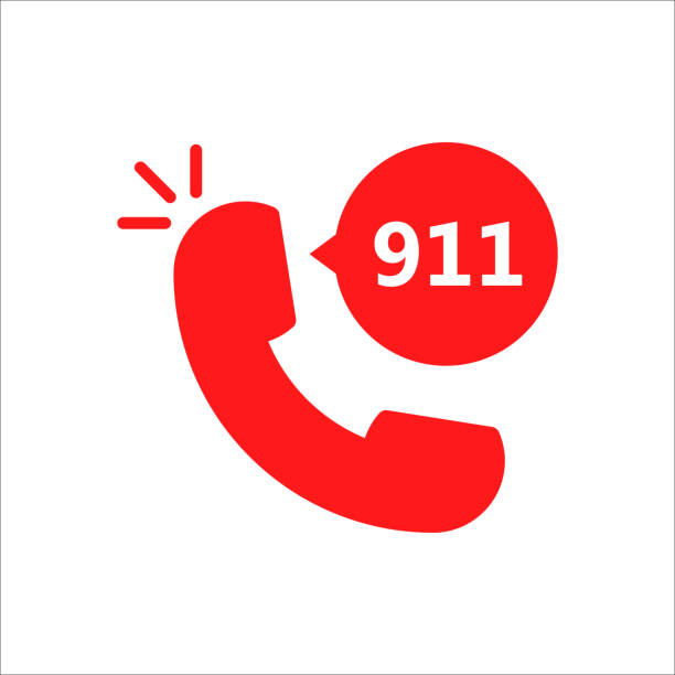 istock red urgent call with handset like 911. concept of 24/7 delivery service or crisis support helpdesk or risk popup. simple flat style trend modern logotype graphic design isolated on white background 1782167107