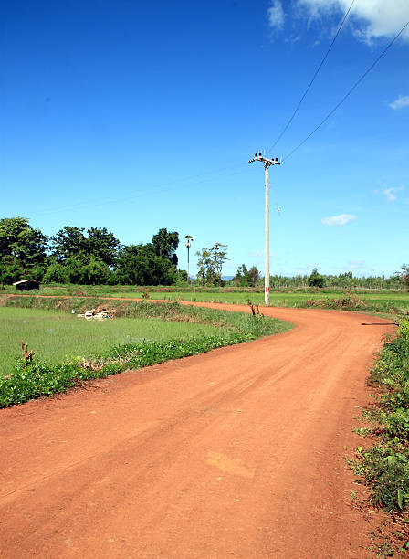 istock Soil road in countryside 178217922