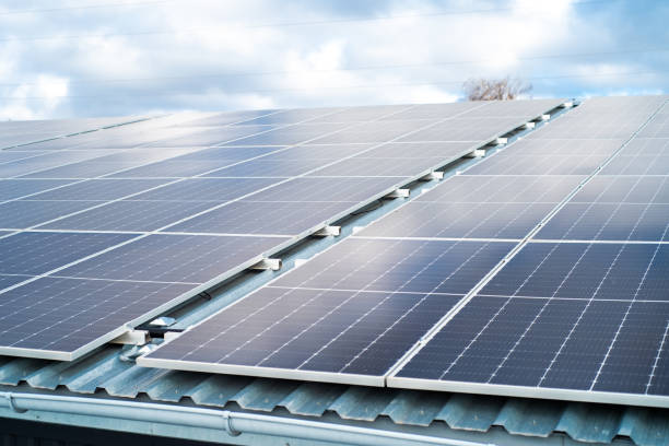 istock electric power station with solar panels. alternative energy source. 1782189310
