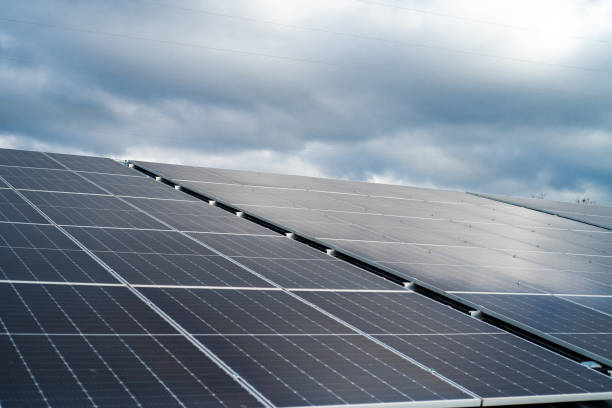 istock electric power station with solar panels. alternative energy source. 1782189878