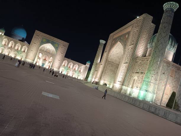 istock Registan Square at night in Samarkand, Uzbekistan 1782193345