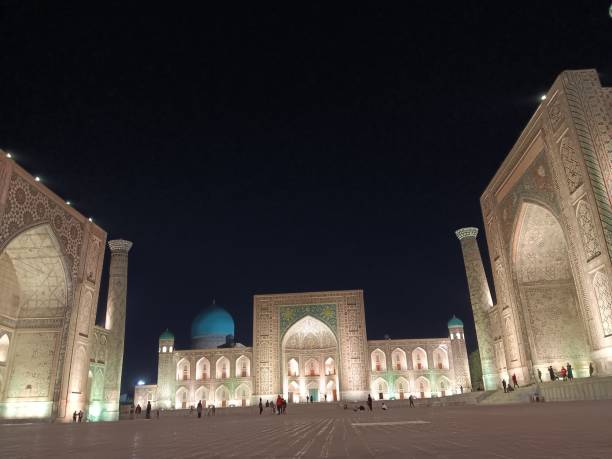 istock Registan Square at night in Samarkand, Uzbekistan 1782193364