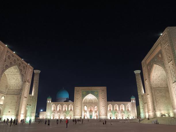 istock Registan Square at night in Samarkand, Uzbekistan 1782193884