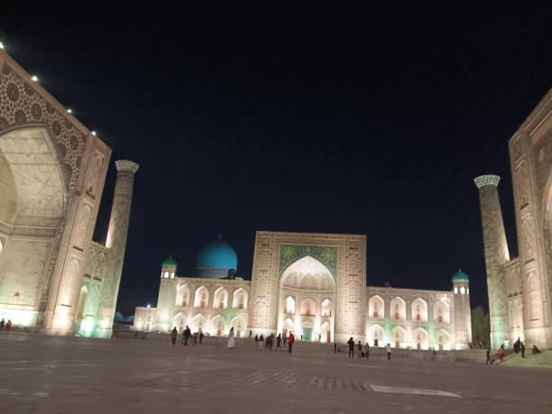 istock Registan Square at night in Samarkand, Uzbekistan 1782193903