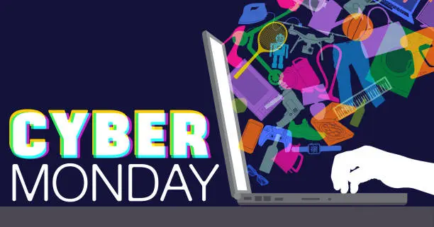 Vector illustration of Cyber Monday Sale