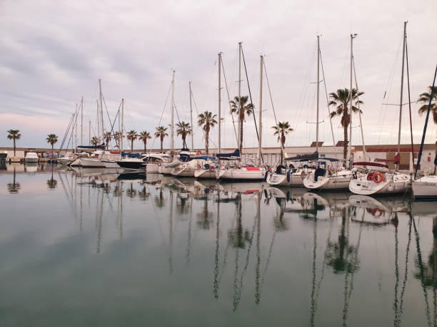 istock Yachts in port with palm trees in Sitges, Spain 1782207244