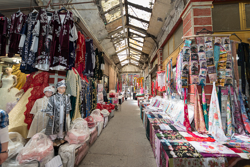 Closed market market area in Afyonkarahisar. May 18, 2015