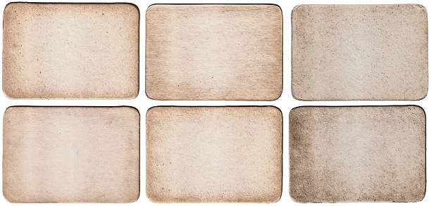 istock Set Of Vintage Paper Card Texture On  White Background 178223527