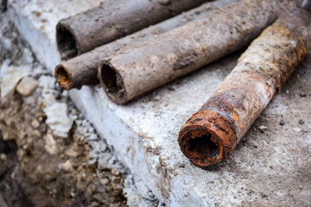 istock Detail shot with old and rusty drinking water pipes 1782246087