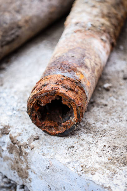 istock Detail shot with old and rusty drinking water pipes 1782246092