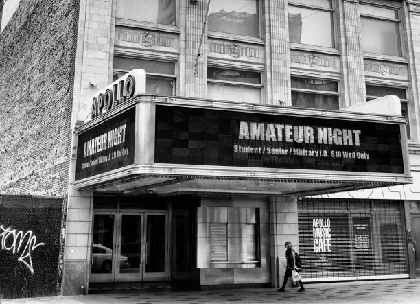 New York City, NY, USA - May 22, 2011:  The Apollo Theater at 253 West 125th Street between Adam Clayton Powell Jr. Boulevard and Frederick Douglass Boulevard in the Harlem neighborhood of Manhattan, New York City. It is a music hall which is a noted venue for African-American performers.