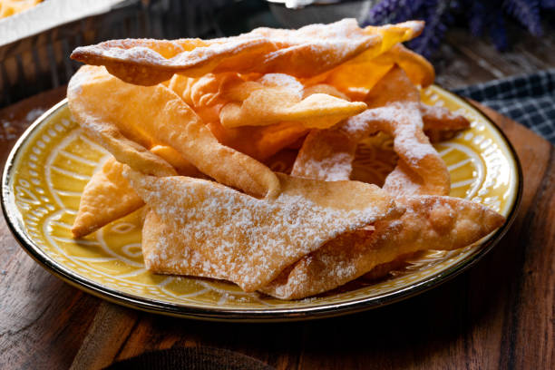istock Faworki sprinkled with powdered sugar. 1782263504