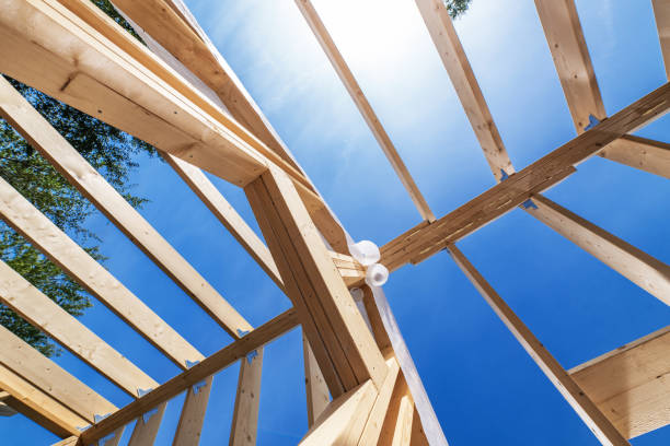 istock Wood Made House Skeleton Frame Building 1782266943