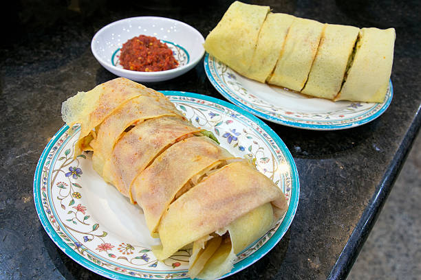 istock Nyonya Popiah with Chili Sauce Closeup 178226984