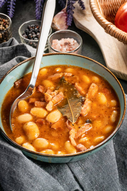 istock Beans with tomato sauce, bacon and sausage. 1782280811