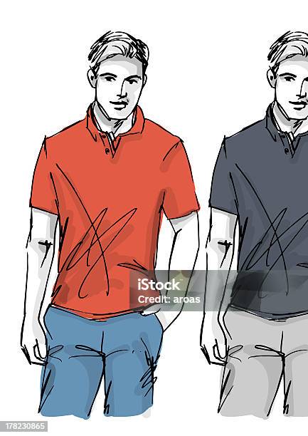 Homem De Moda - Arte vetorial de stock e mais imagens de Homens - Homens, Moda, Modelo - Ocupação