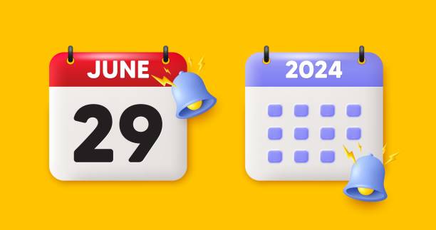 istock 29th day of the month icon. Event schedule date. Calendar date 3d icon. Vector 1782328250