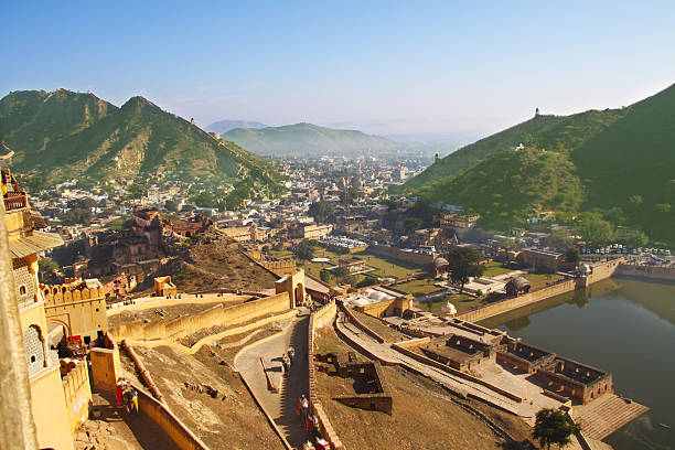 istock Panorama of Amer from the Amber Fort 178233443