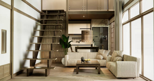 istock sofa and decoration japanese on Modern room interior wabisabi style. 1782335903