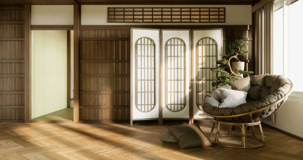 istock sofa and decoration japanese on Modern room interior wabisabi style. 1782338777