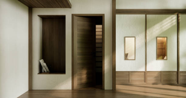 istock Empty wooden room ,Cleaning room interior 1782344300