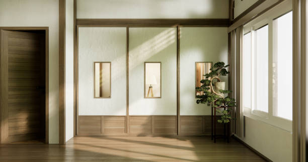 istock Empty wooden room ,Cleaning room interior 1782344301