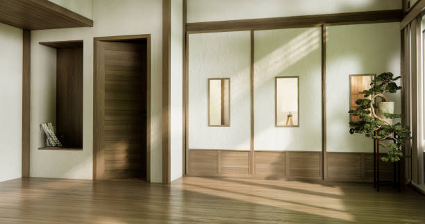 istock Empty wooden room ,Cleaning room interior 1782344307