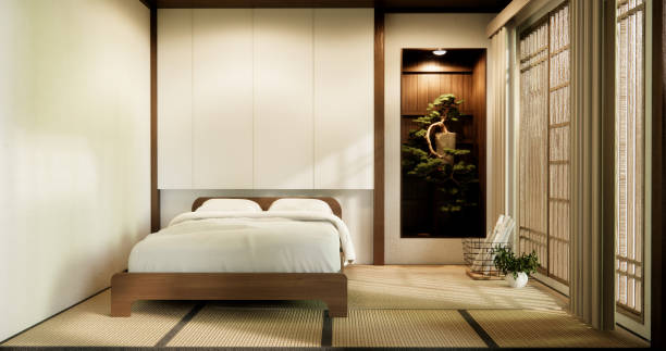 istock Minimalist wabi interior mock up design, room japanese sytle . 1782344312