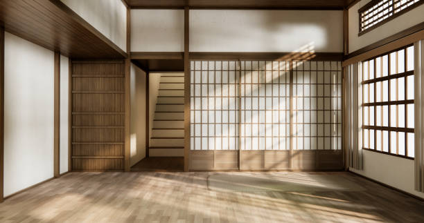 istock Empty wooden room ,Cleaning room interior 1782344413