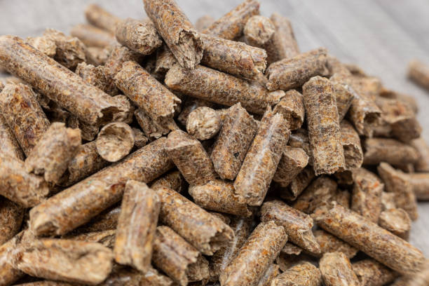 istock pressed wood pellets, combustible for stovers, efficient and environmentally friendly 1782350858