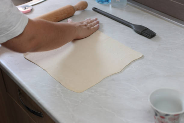 istock A woman makes a pastry with bacon 1782372139