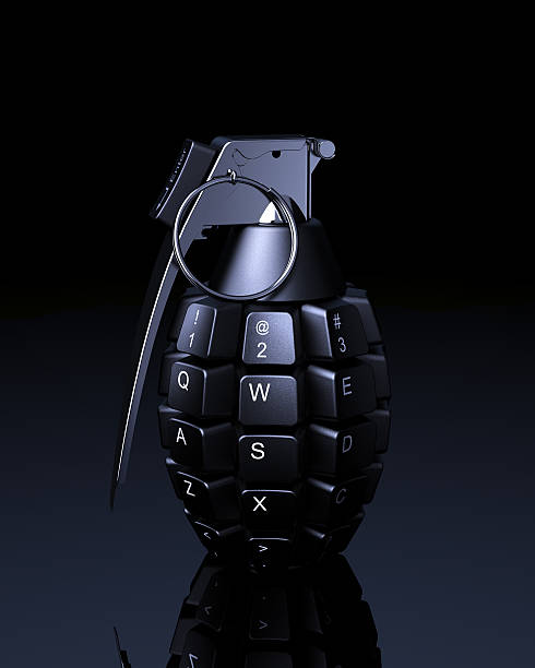 Information weapon Information weapon.  hand grenade stock pictures, royalty-free photos & images