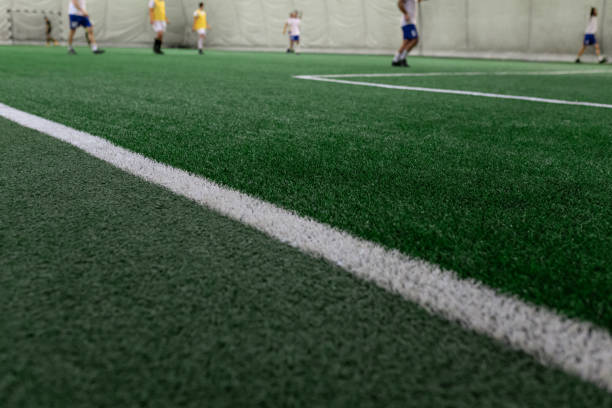 istock Five-a-side soccer teams during the match on the pitch 1782410590