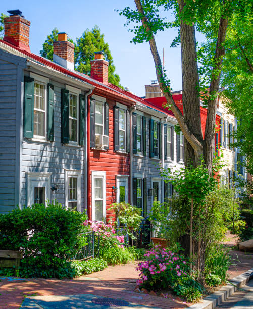 istock Beautiful Wooden Homes in Georgetown, Washington DC 1782428687